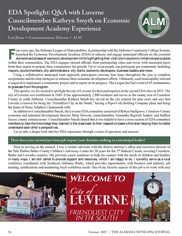EDA Luverne Summer Journal 2025